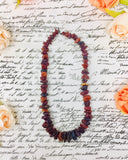 Antique Handcrafted Art Nouveau Era Baltic Amber Beaded Necklace