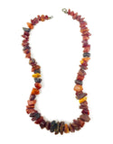 Antique Handcrafted Art Nouveau Era Baltic Amber Beaded Necklace