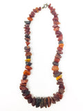 Antique Handcrafted Art Nouveau Era Baltic Amber Beaded Necklace