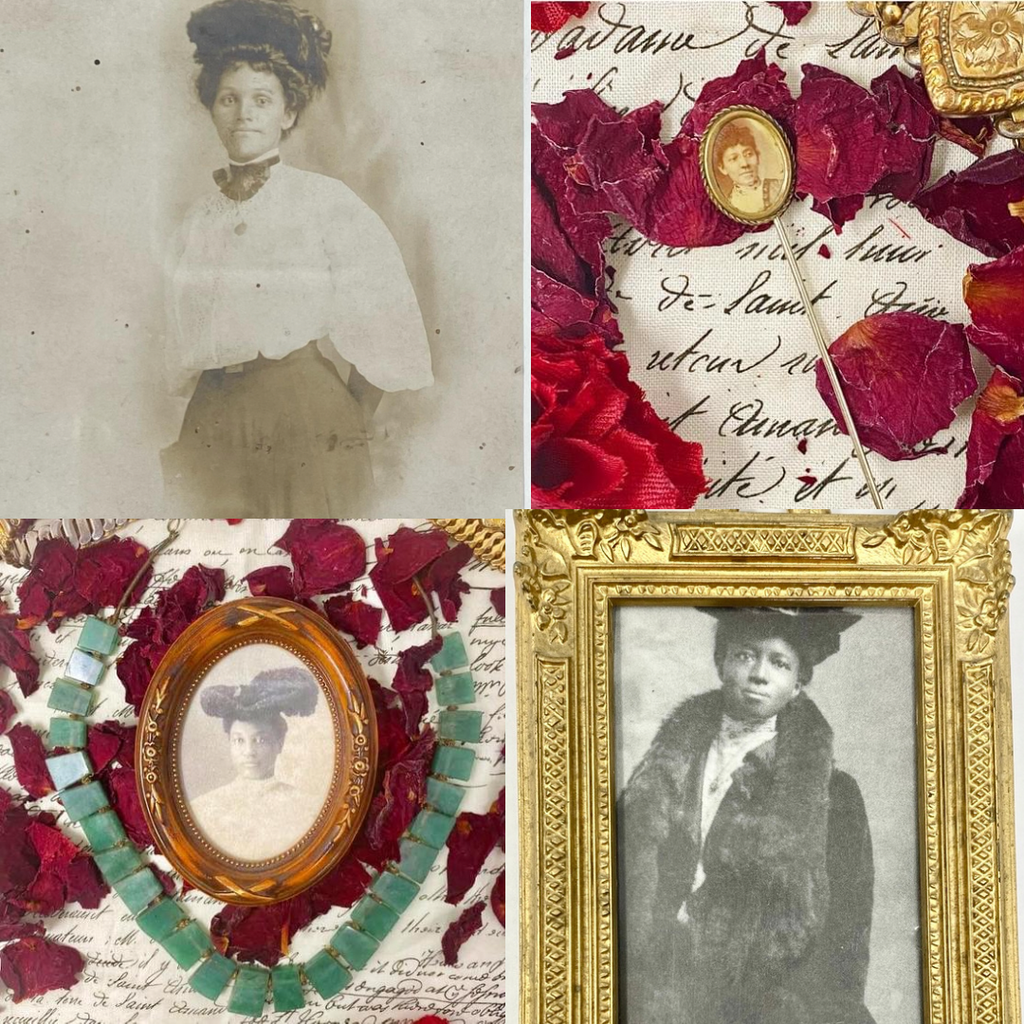 Black Victorian Photographic Jewelry: Progressive Portraits of Elegance & Poise